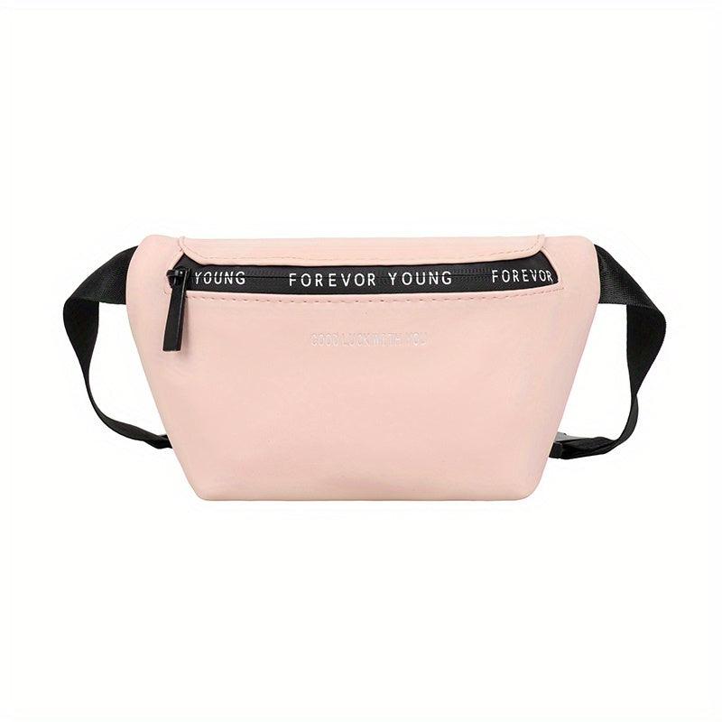 Stylish Letter Print Waist Bag-Crossbody Bag