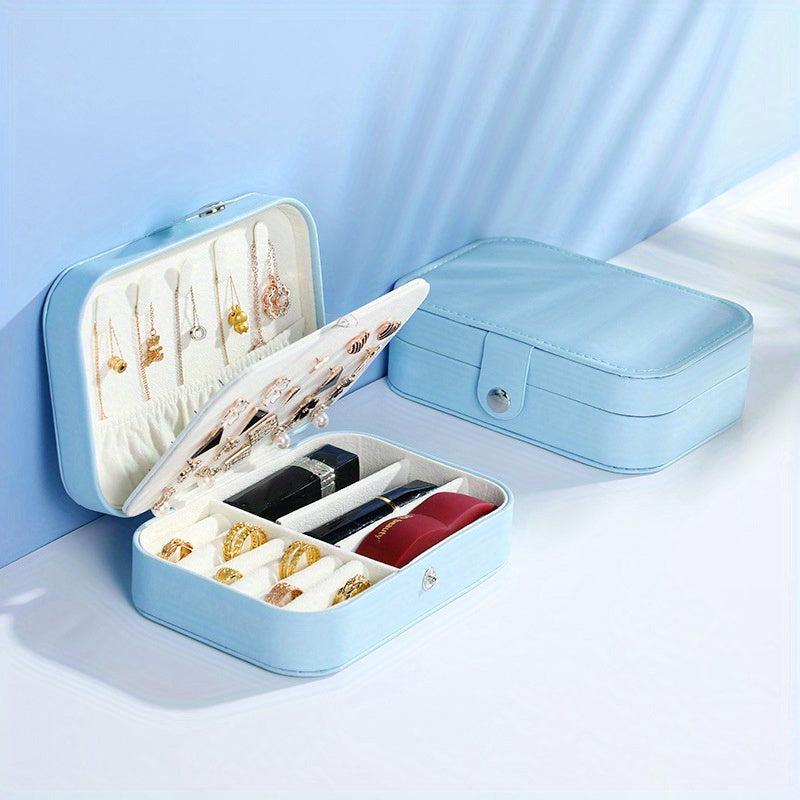 Double Layer Jewelry Box Ring & Necklace Storage Organizer