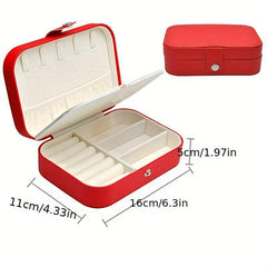 Double Layer Jewelry Box Ring & Necklace Storage Organizer