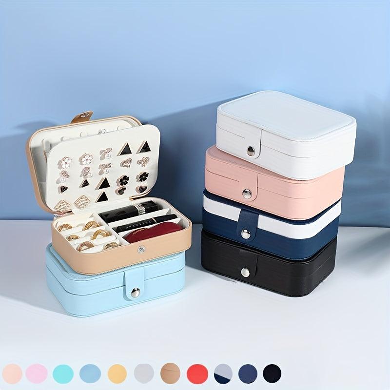 Double Layer Jewelry Box Ring & Necklace Storage Organizer