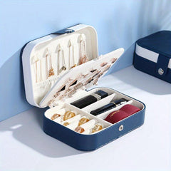 Double Layer Jewelry Box Ring & Necklace Storage Organizer
