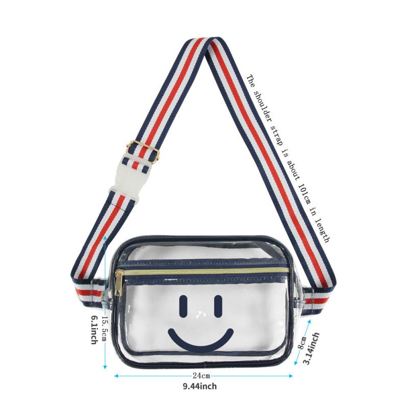 Clear PVC Waist Bag Waterproof Fanny Pack for Concert Stadium