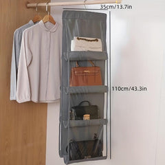 Hanging Transparent Handbag Organizer Closet Storage Bag