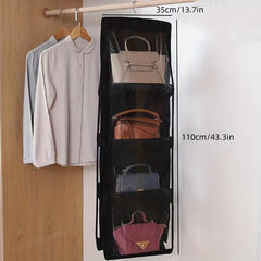 Hanging Transparent Handbag Organizer Closet Storage Bag