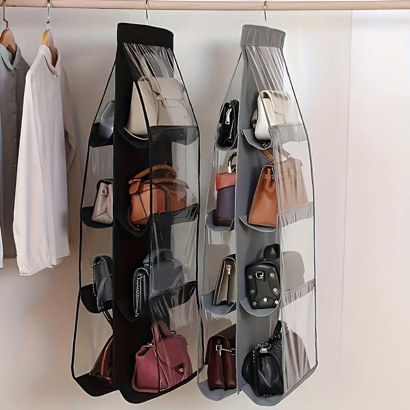 Hanging Transparent Handbag Organizer Closet Storage Bag