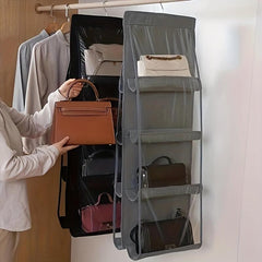 Hanging Transparent Handbag Organizer Closet Storage Bag