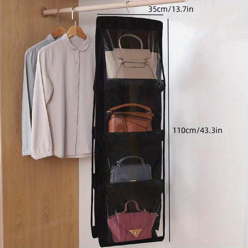Hanging Transparent Handbag Organizer Closet Storage Bag