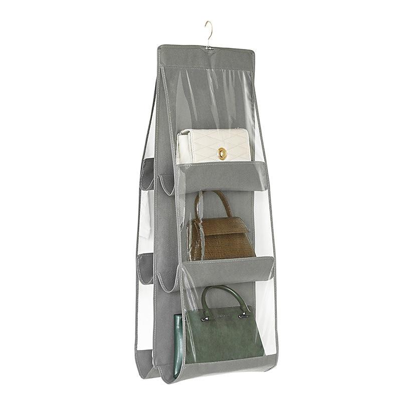 Over The Door Hanging Closet Purse Handbag Storage Organizer