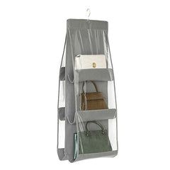 Over The Door Hanging Closet Purse Handbag Storage Organizer