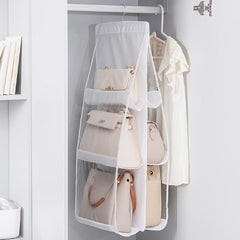 Over The Door Hanging Closet Purse Handbag Storage Organizer