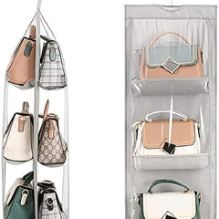 Over The Door Hanging Closet Purse Handbag Storage Organizer