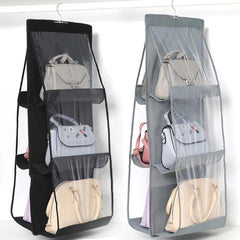 Over The Door Hanging Closet Purse Handbag Storage Organizer