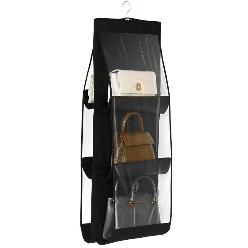 Over The Door Hanging Closet Purse Handbag Storage Organizer