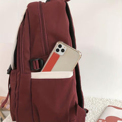 Harajuku Style Schoolbag for Men and Women, Large Capacity