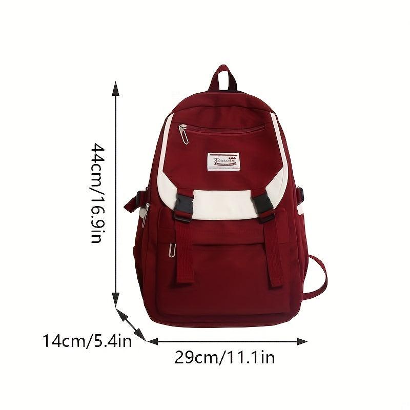 Harajuku Style Schoolbag for Men and Women, Large Capacity