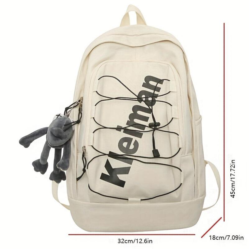 1pc Pocket Backpack With Coin Purse Casual Students Schoolbag Travel Bag