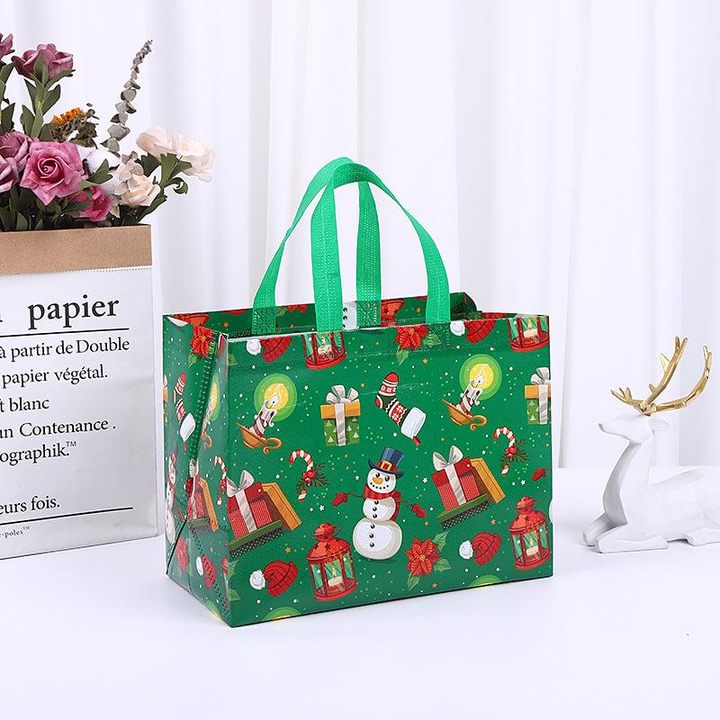 Christmas Gift Bag Double Handle Shopper Bag Large Reusable