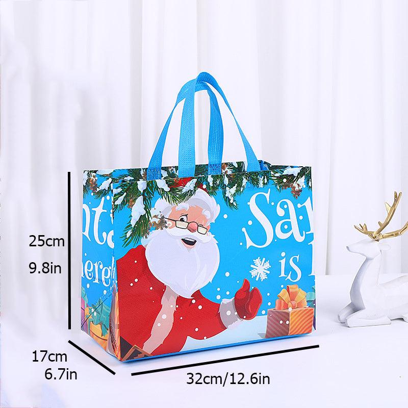 Christmas Gift Bag Double Handle Shopper Bag Large Reusable