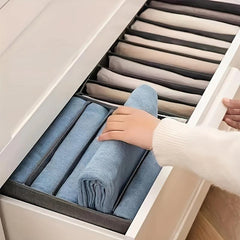 9-Grid Clothes Pants Storage Box Divider for Wardrobe Organization
