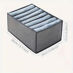 9-Grid Clothes Pants Storage Box Divider for Wardrobe Organization
