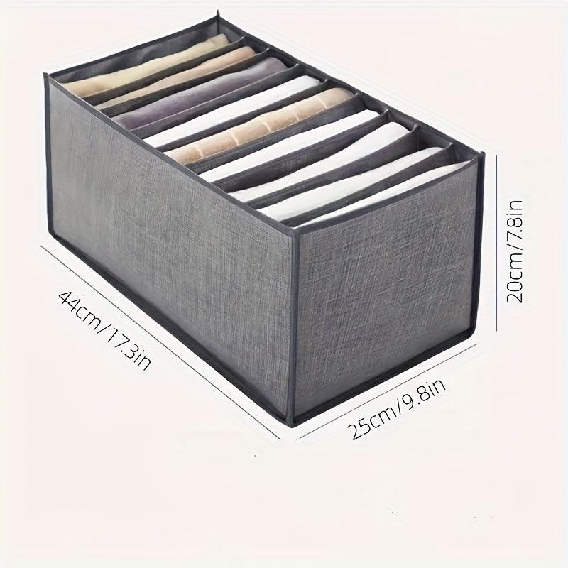 9-Grid Clothes Pants Storage Box Divider for Wardrobe Organization