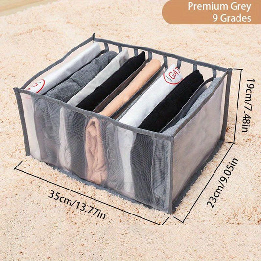 Clothes Storage Bag Underwear Drawer Organizer Jeans Compartment Box
