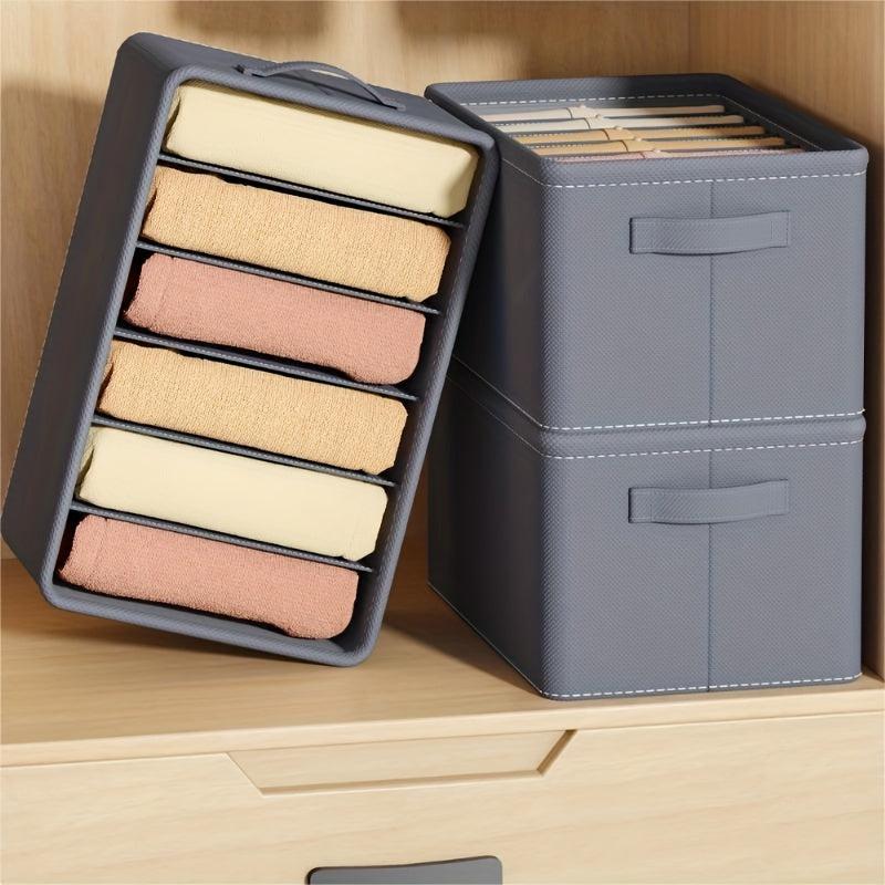 Foldable Wardrobe Clothes Organizer With Handles Drawer Organizers