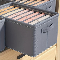 Foldable Wardrobe Clothes Organizer With Handles Drawer Organizers