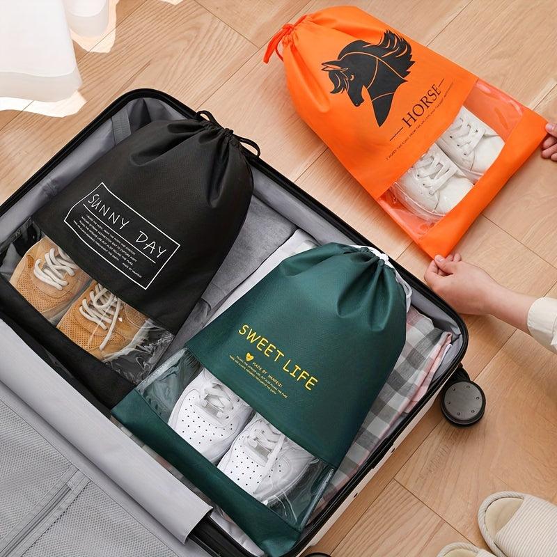 Travel Shoes Storage Bag Drawstring Dustproof Packing Bag