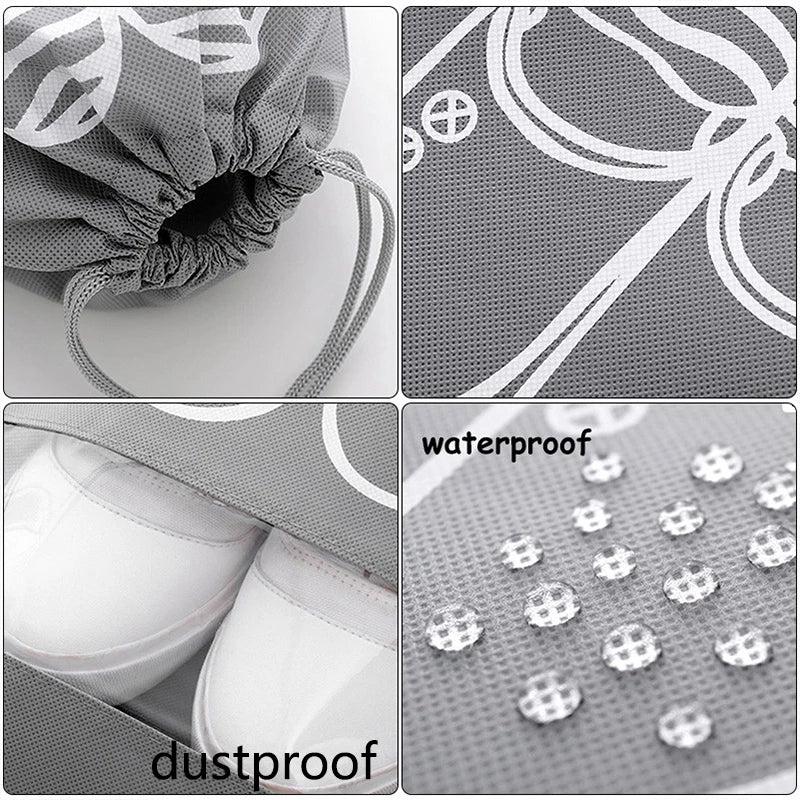 Portable Travel Shoes Storage Bag with Drawstring