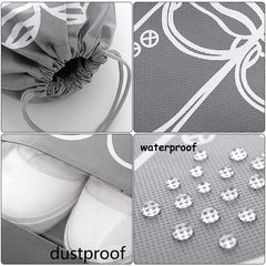 Portable Travel Shoes Storage Bag with Drawstring