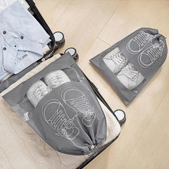 Portable Travel Shoes Storage Bag with Drawstring