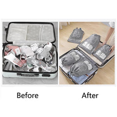 Portable Travel Shoes Storage Bag with Drawstring