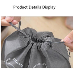 Portable Travel Shoes Storage Bag with Drawstring