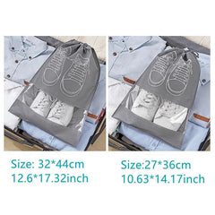 Portable Travel Shoes Storage Bag with Drawstring