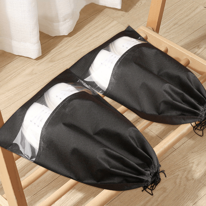 1Pcs Storage Bag Drawstring Travel Shoes Pouch Dustproof Cover