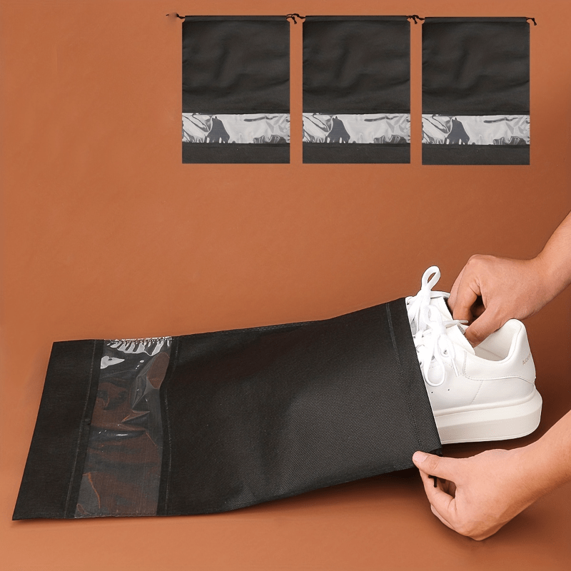 1Pcs Storage Bag Drawstring Travel Shoes Pouch Dustproof Cover