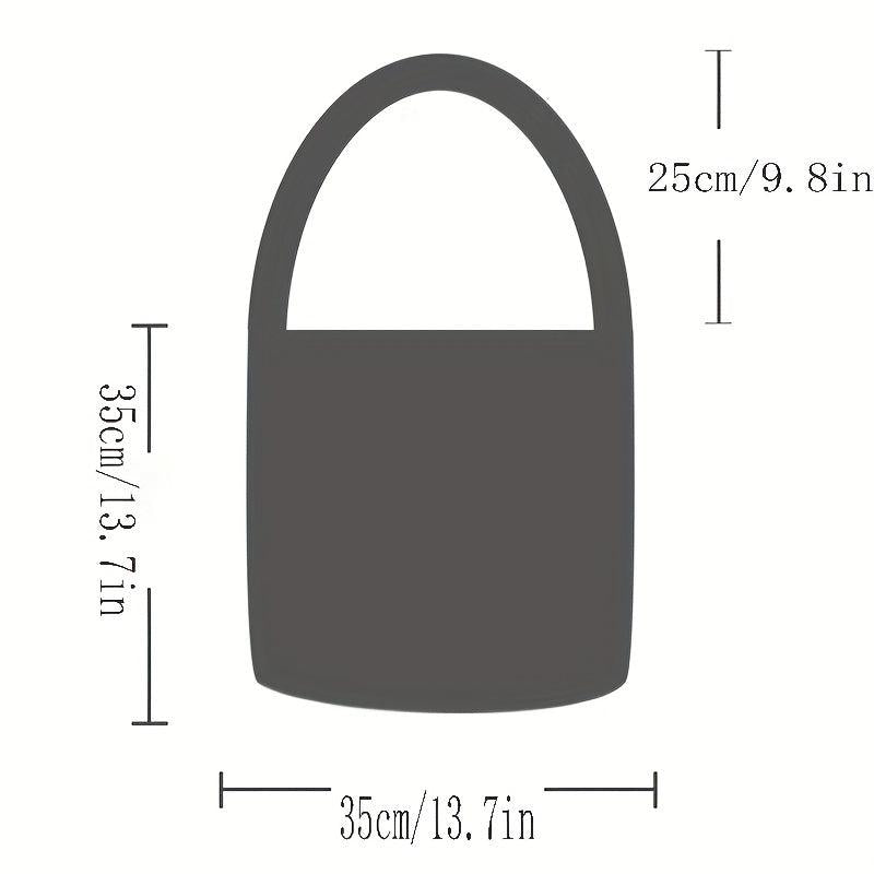 Striped Print Handbag Large Capacity Shoulder Bag