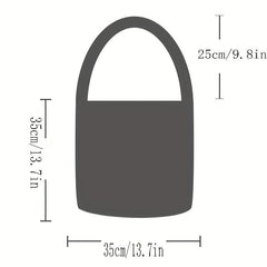Striped Print Handbag Large Capacity Shoulder Bag