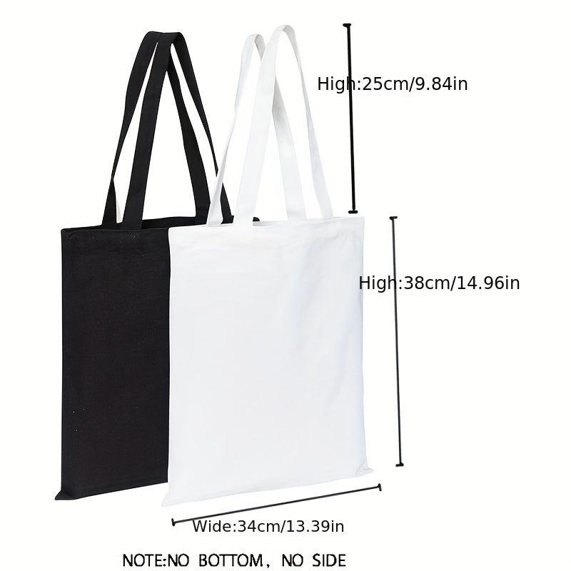 Pink Graphic Canvas Tote Bag Reusable Grocery Shopping Bag Women's
