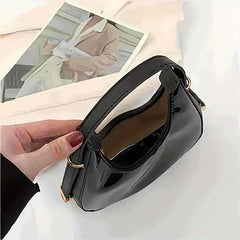 Mini Transparent Crescent Shoulder Bag Clear Acrylic Y2K Underarm Bag