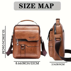 Vintage Leather Crossbody Shoulder Bag for Women