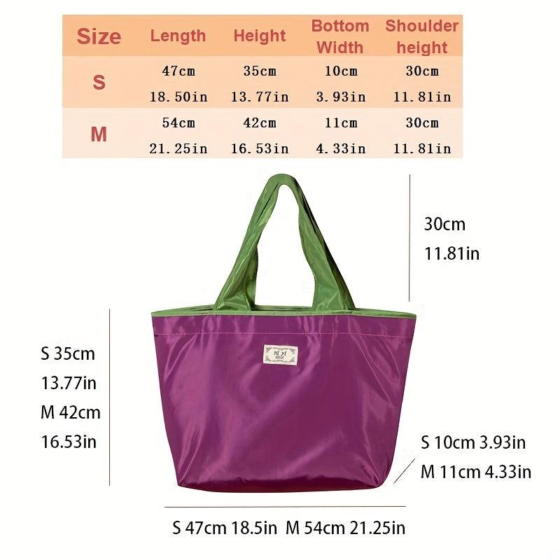 Large Capacity Shopping Tote Bag Foldable Reusable Grocery Bag