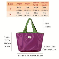 Large Capacity Shopping Tote Bag Foldable Reusable Grocery Bag