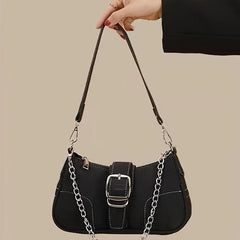 Y2K Baguette Bag Chain Crossbody Purse for Women