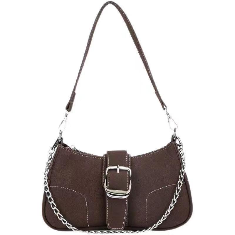 Y2K Baguette Bag Chain Crossbody Purse for Women
