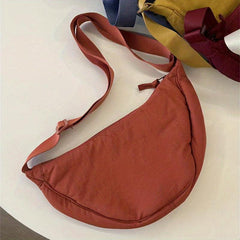 Casual Nylon Dumpling Bag Crossbody Shoulder Bag for School & Travel
