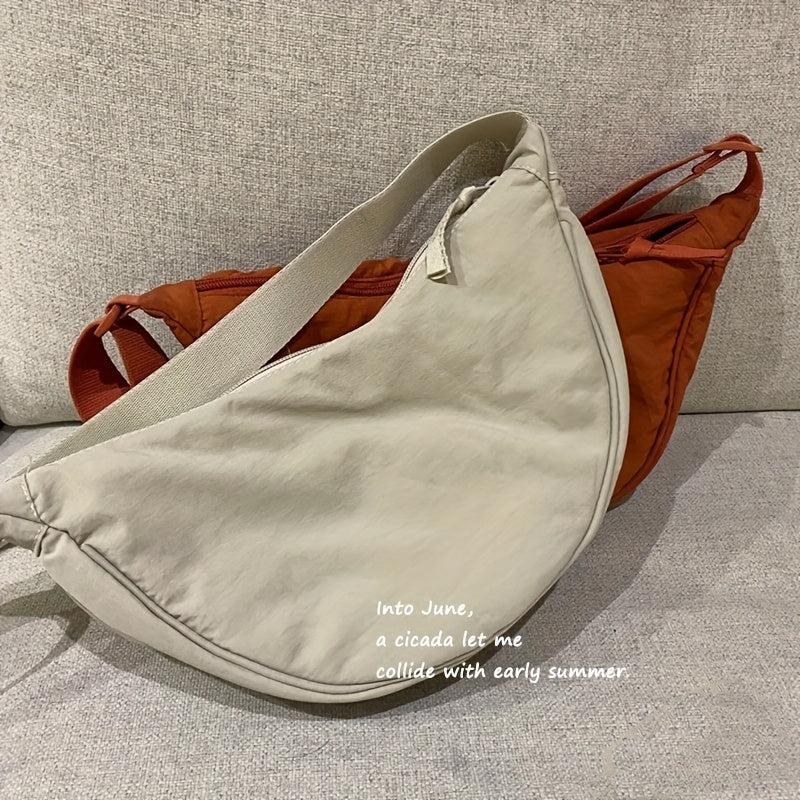 Casual Nylon Dumpling Bag Crossbody Shoulder Bag for School & Travel