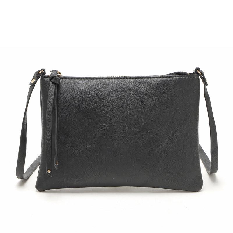 Solid Square Crossbody Bag with Detachable Strap