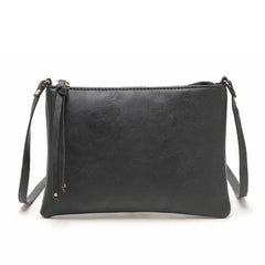 Solid Square Crossbody Bag with Detachable Strap